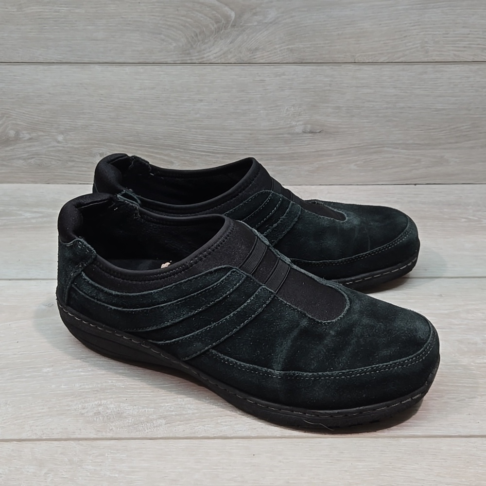 Aetrex Women Leather Loafer Slip on shoes sz 9-9.5